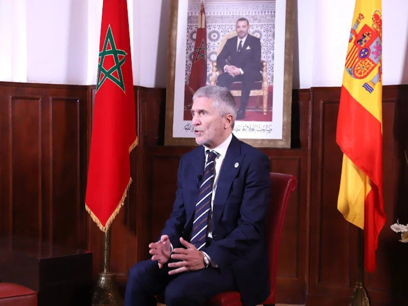 وزير الداخلية الإسباني: التعاون المغربي الإسباني "نموذجي" ويعكس الثقة والوفاء المتبادل وزير الداخلية الإسباني: التعاون المغربي الإسباني "نموذجي" ويعكس الثقة والوفاء المتبادل