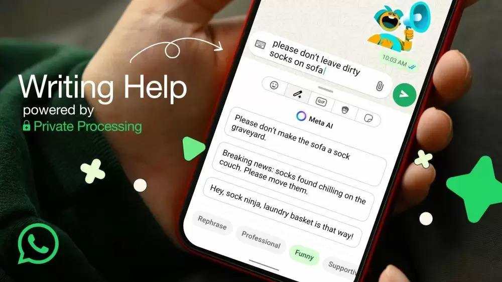 ​واتساب تطلق Writing Help: ذكاء اصطناعي كيعاونك تصيغ الميساج بالنبرة اللي بغيتي
