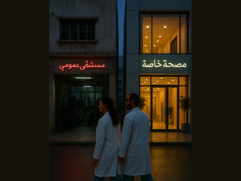 الأطباء بين المستشفى العمومي والعيادات الخاصة : نزيف صامت