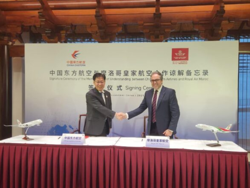 الخطوط الملكية المغربية و China Eastern Airlines تطلقان شراكة لتعزيز الربط الجوي بين الصين وإفريقيا