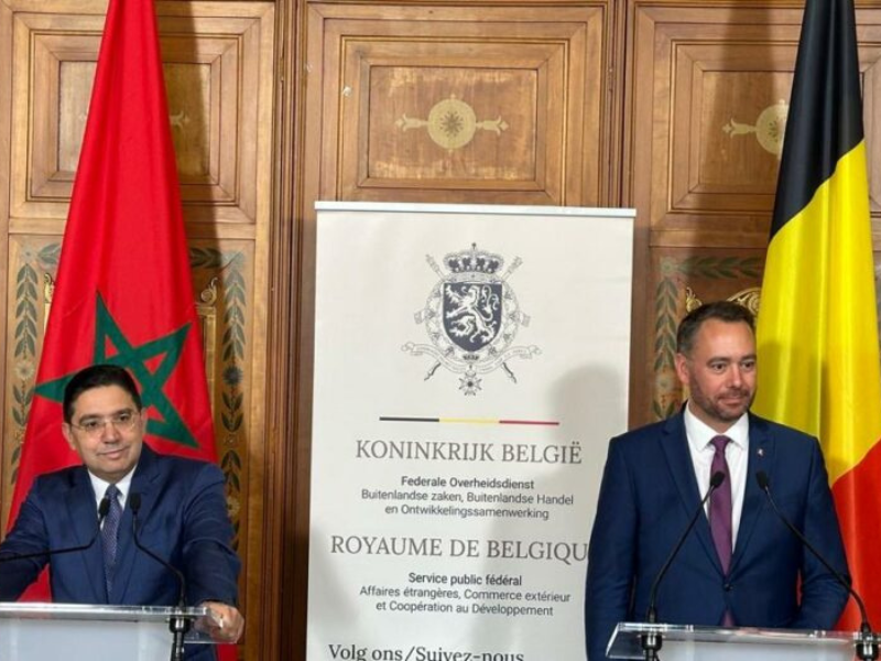 المغرب وبلجيكا يعززان التعاون الاقتصادي في الأقاليم الجنوبية: بوريطة يدعو للاستثمار في الصحراء المغربية المغرب وبلجيكا يعززان التعاون الاقتصادي في الأقاليم الجنوبية: بوريطة يدعو للاستثمار في الصحراء المغربية