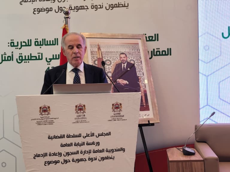 رئيس النيابة العامة : العقوبات البديلة وسيلة للإصلاح وإعادة الإدماج الاجتماعي