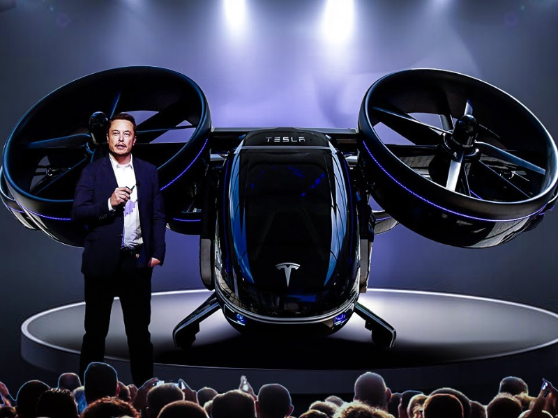 ​إيلون ماسك واعد بالسيارة الطائرة قبل نهاية 2025