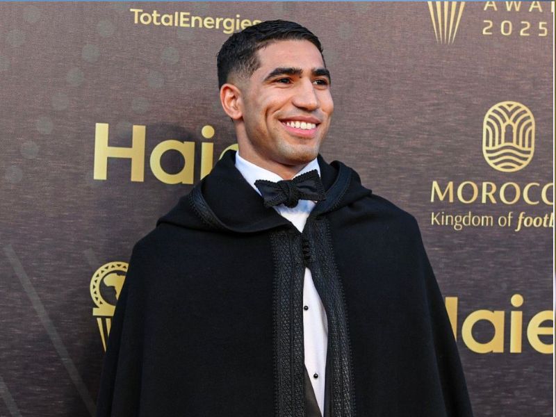 حكيمي يعتلي عرش الكرة الإفريقية 2025