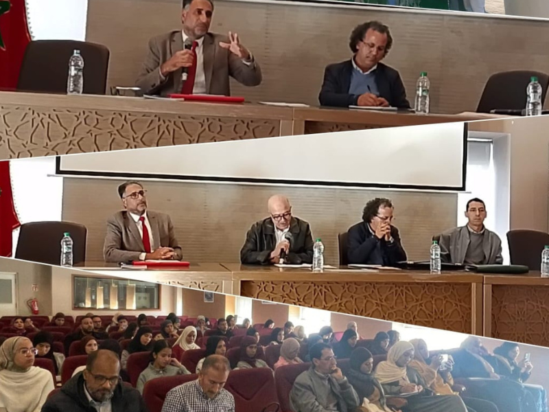 في الدرس الافتتاحي لمسلك الآداب والثقافة والتواصل بكلية اللغات والفنون والعلوم الإنسانية بسطات