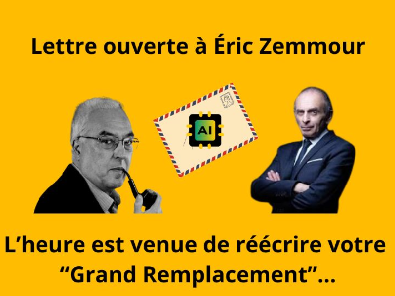 رسالة مفتوحة إلى إريك زمور : لقد حان الوقت لإعادة كتابة نظرية "الاستبدال الكبير"