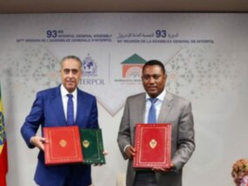 المغرب وإثيوبيا يوقعان اتفاقية لتعزيز التعاون الأمني ومكافحة الجريمة المنظمة