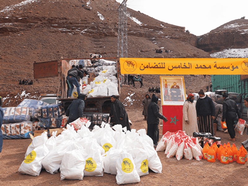 مؤسسة محمد الخامس للتضامن: 2155 أسرة تستفيد من مساعدات إنسانية في إطار عملية مواجهة موجة البرد القارس