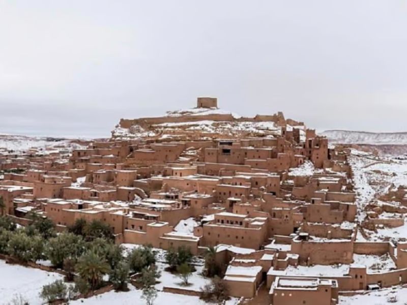 المغرب يشهد تغطية ثلجية واسعة تصل إلى 41 ألف كلم²