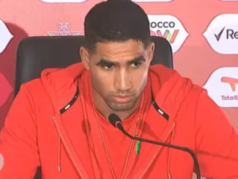 أشرف حكيمي: واعون بانتظارات الجماهير والتتويج بكأس إفريقيا هدف جماعي