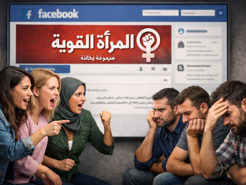 مجموعات مغلقة على فيسبوك تروج للتمرد وتعمق الصراع بين الرجل والمرأة