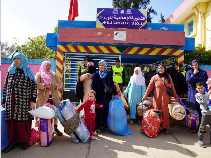 سكان سيدي قاسم يعودون إلى منازلهم بعد تقلبات جوية استثنائية