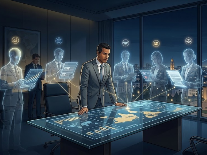 الوزير، مكتبه.. وعصر "حكومة الظل" المكونة من وكلاء الذكاء الاصطناعي