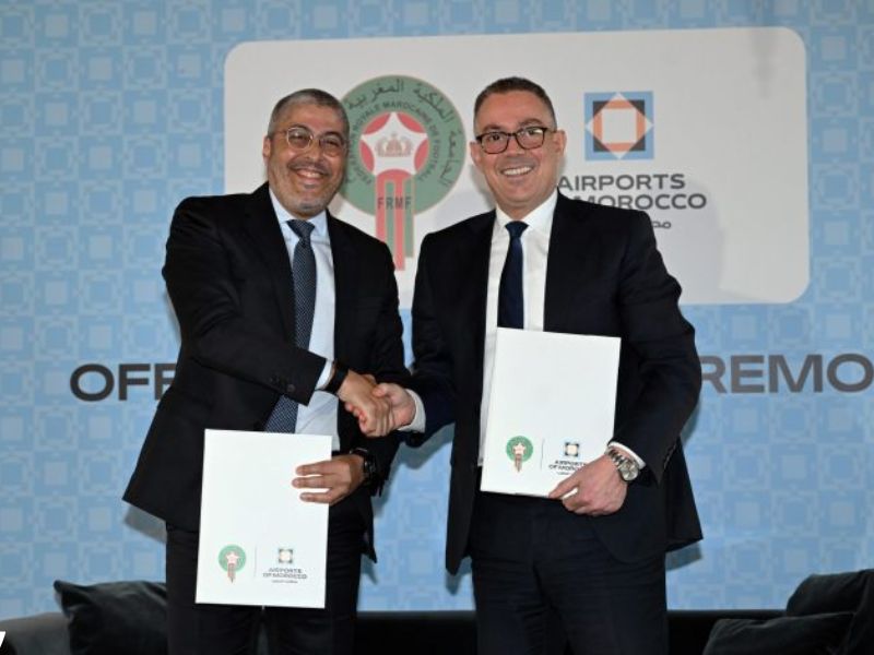 اتفاقية استراتيجية بين المكتب الوطني للمطارات والجامعة الملكية لكرة القدم لتعزيز تنقل المنتخبات وتنظيم التظاهرات الكبرى