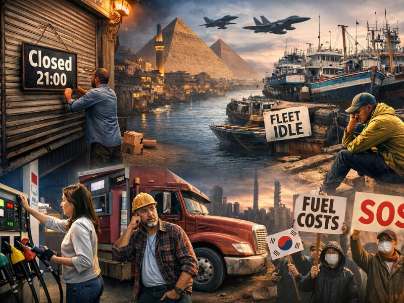 حرب الولايات المتحدة-إيران : عندما تغلق الصدمة النفطية المدن والمتاجر والمقاهي وأماكن الترفيه …