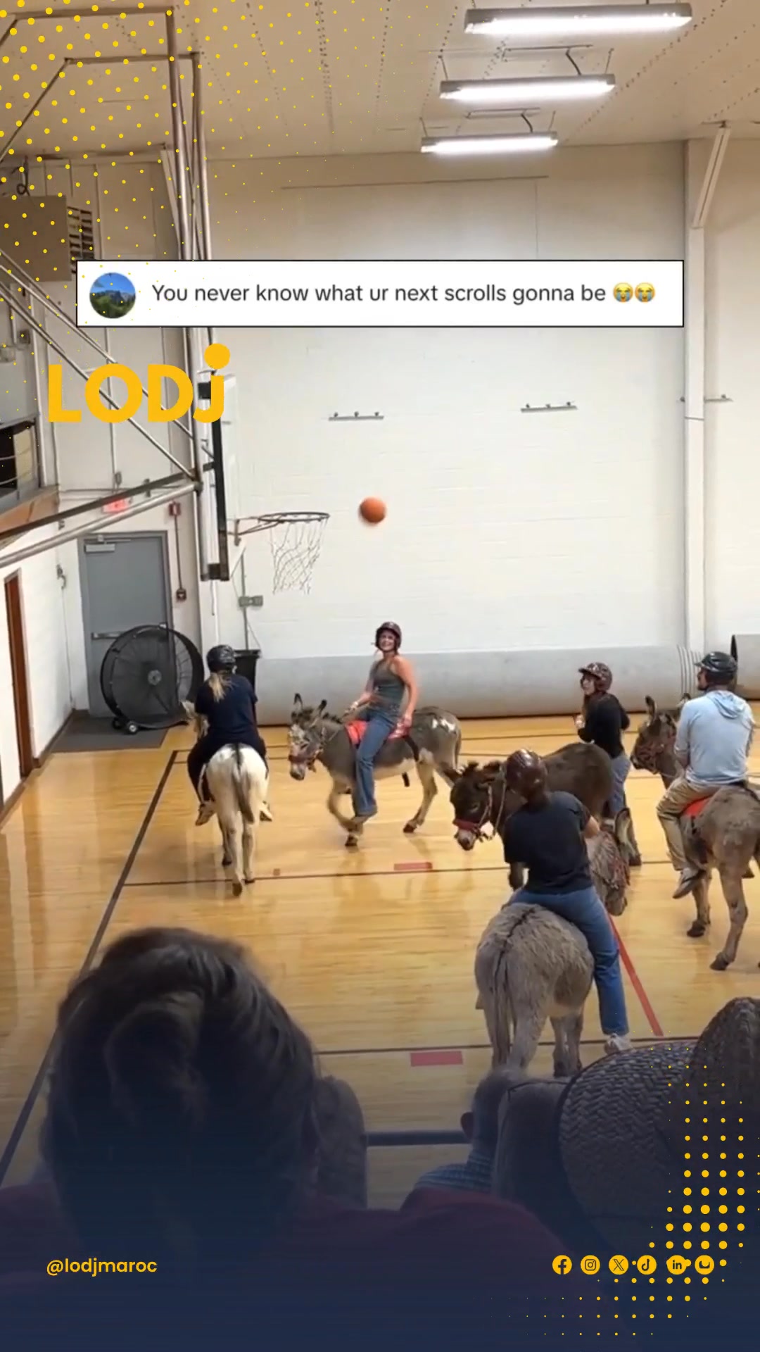 لعبة تجمع بين كرة السلة والحمير تنتشر عالمياً