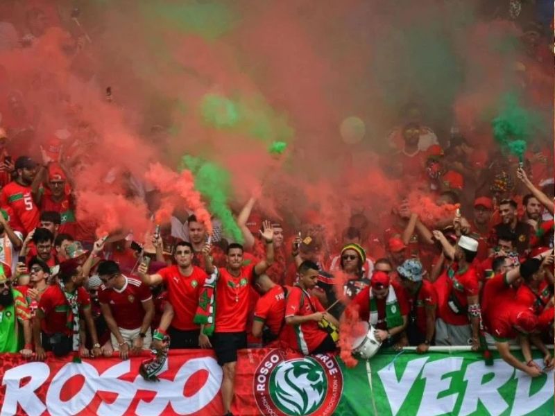  جماهير روسو فيردي تساند أشبال الأطلس في افتتاح كأس إفريقيا