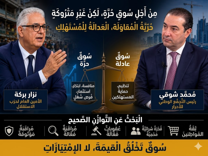 من أجل سوق حرّ… لكن غير متروك سياسياً