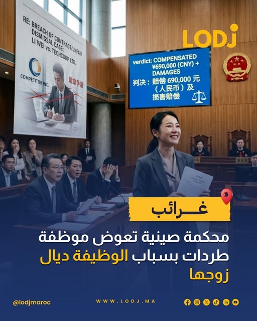 محكمة في شنغهاي ألزمت شركة بدفع تعويض قدره 690 ألف يوان