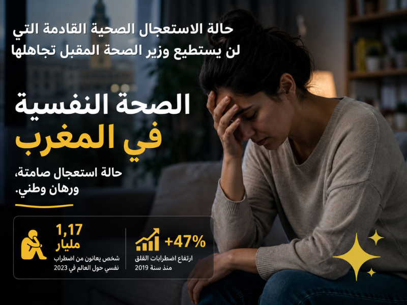 الصحة النفسية : أزمة صحية قادمة لن يستطيع وزير الصحة المقبل تجاهلها