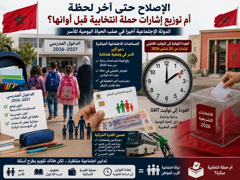 الإصلاح حتى آخر لحظة أم توزيع إشارات حملة انتخابية قبل أوانها؟