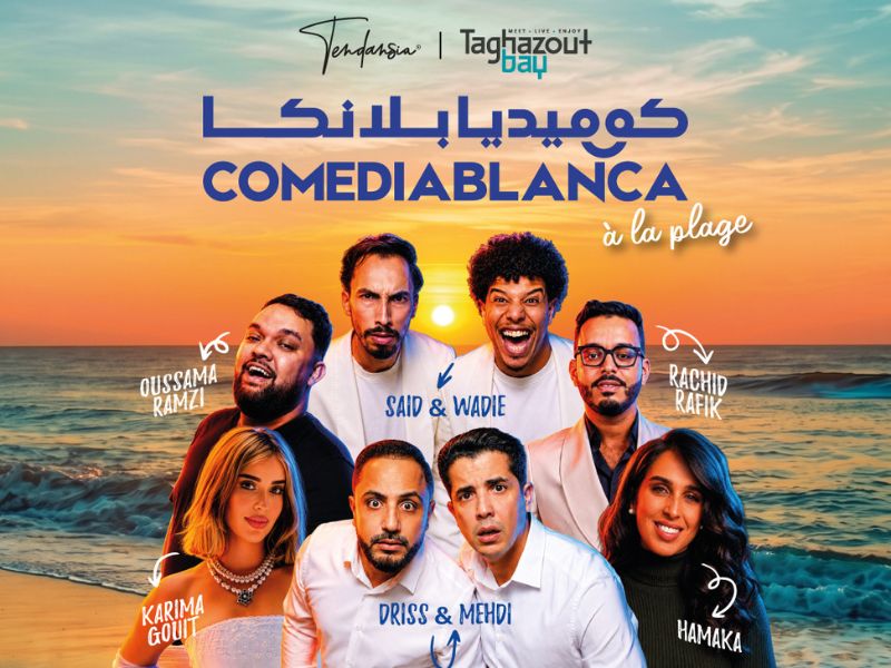 «كوميديا بلانكا» تحط الرحال في تغازوت باي.. الضحك يلتقي بالمحيط والجبال وفن العيش