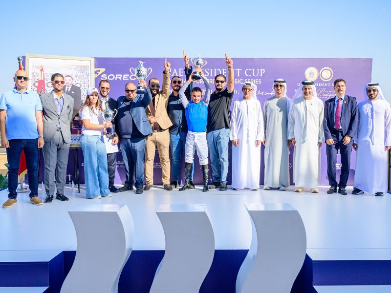  «براق» يحتفظ بكأس رئيس الدولة.. 2.5 مليون درهم في قمة سباقات أنفا