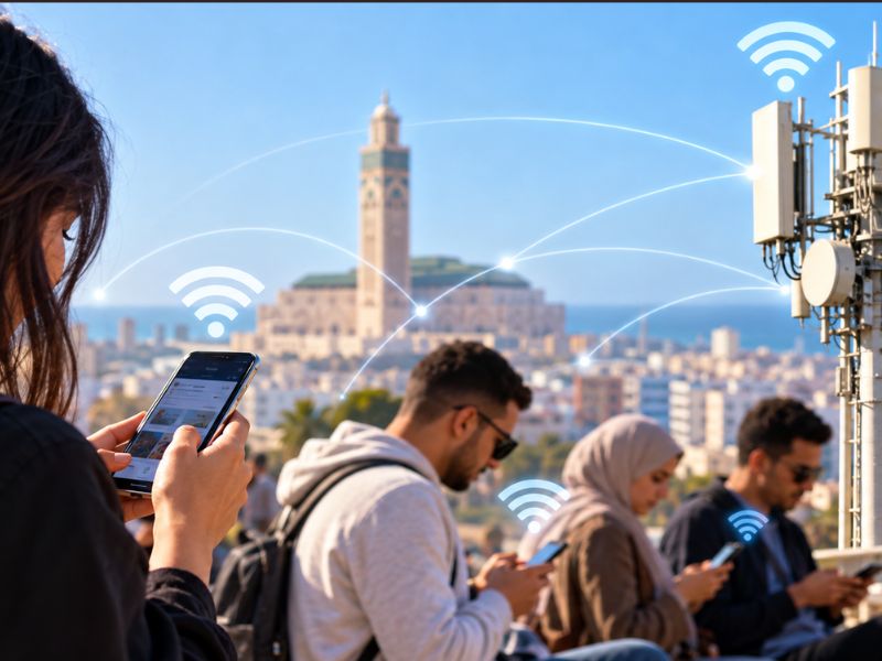 الهاتف المحمول بالمغرب يتجاوز 58,8 مليون مشترك والإنترنت يقترب من 42 مليوناً