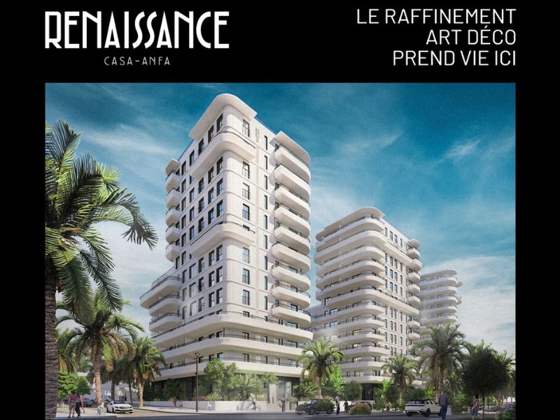 Renaissance Casa Anfa.. مشروع سكني جديد يعيد الآرت ديكو إلى قلب الدار البيضاء