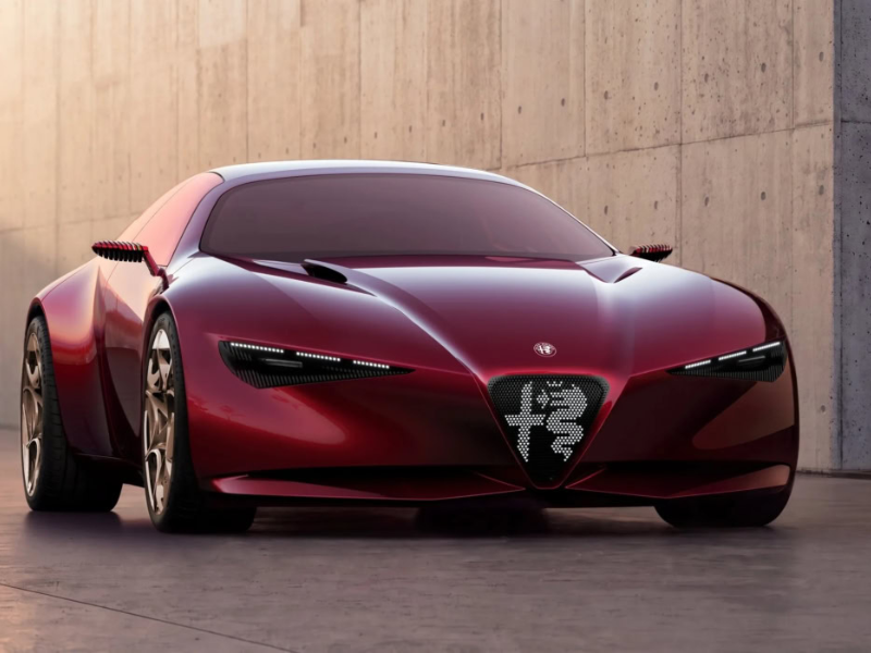 ألفا روميو كويري روسو.. رؤية إيطالية جريئة لسيارة GT تجمع بين V6 والكهرباء