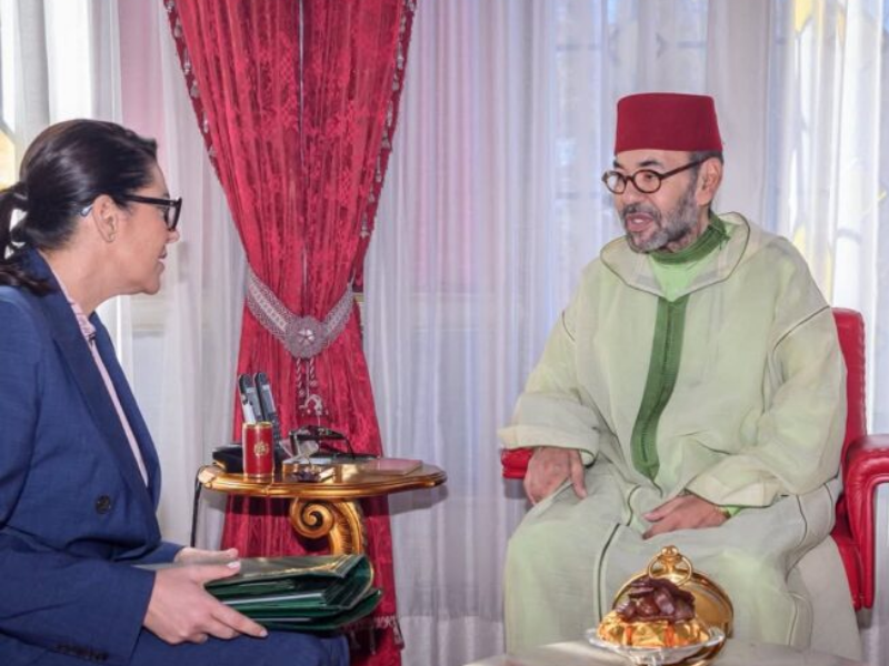 جلالة الملك محمد السادس يستقبل فاطمة الزهراء المنصوري للاطلاع على تقدم مشاورات تشكيل الحكومة