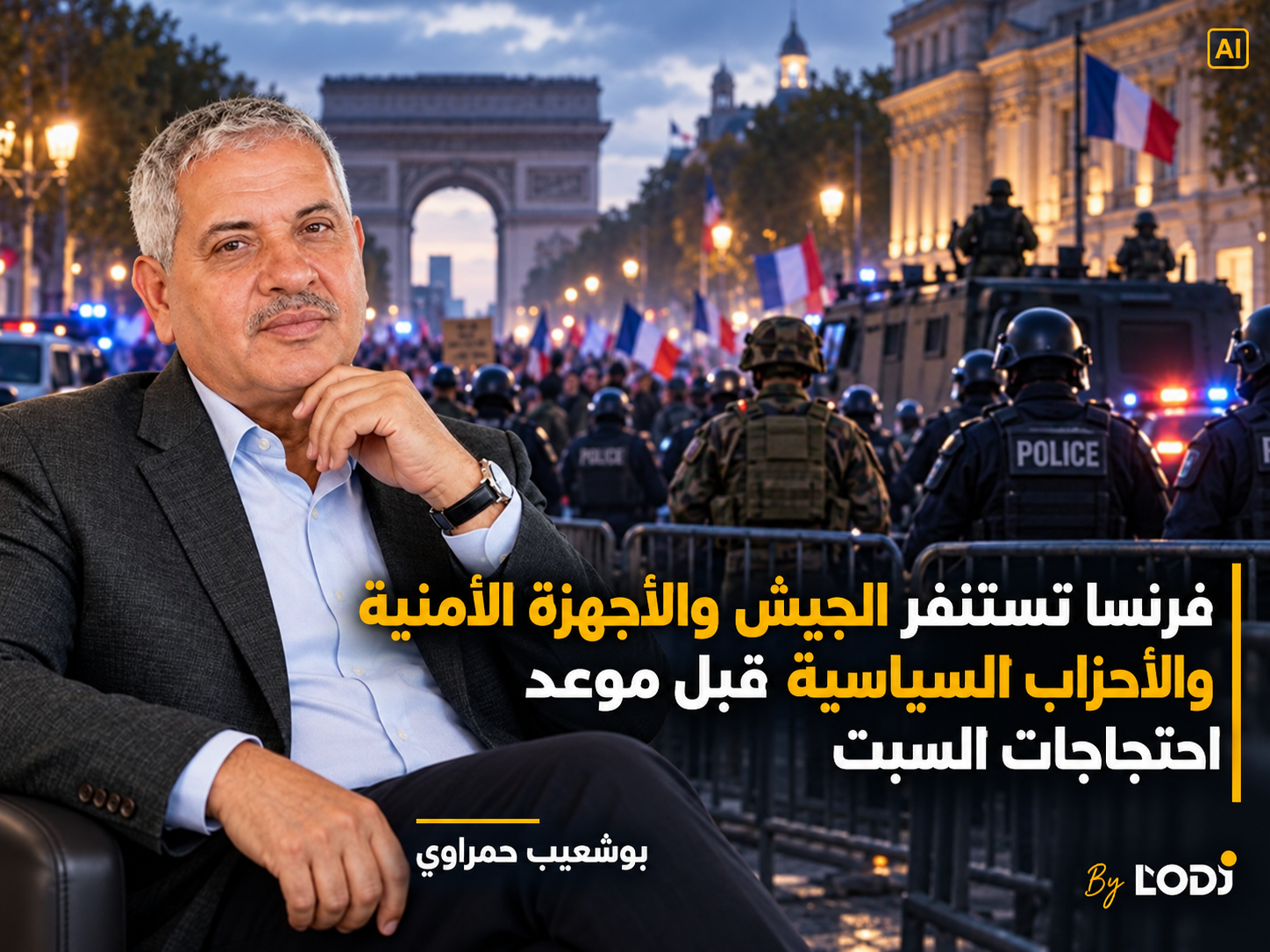 فرنسا تستنفر الجيش والأجهزة الأمنية والأحزاب السياسية قبل موعد احتجاجات  السبت 