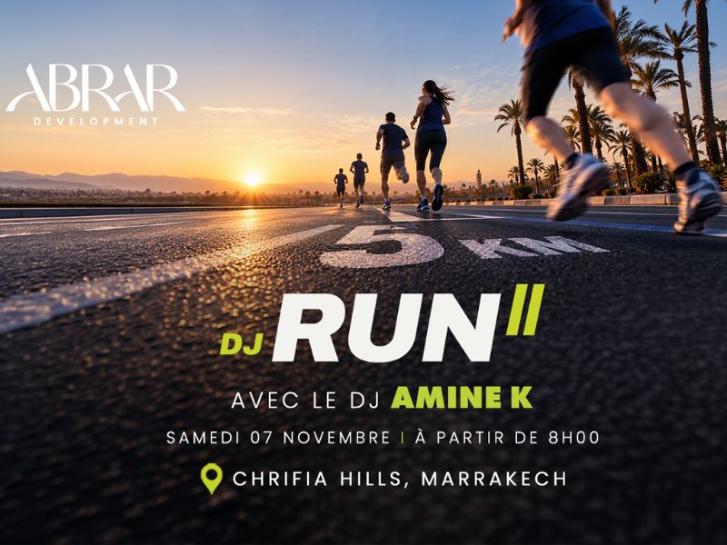 Chrifia Hills DJ Run.. مراكش تستقبل سباقاً يجمع الجري والموسيقى على مسافة 5 كيلومترات