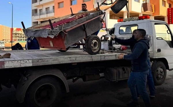 السلطات المحلية بإقليم النواصر تطلق حملة واسعة لهدم المستودعات العشوائية