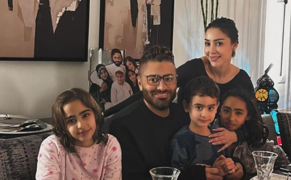 بسمة بوسيل تطمئن جمهورها على صحة نجلها آدم تامر حسني