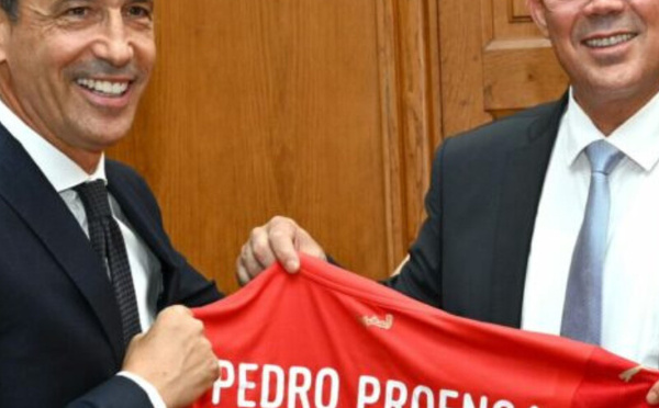 لقجع يستقبل رئيس الاتحاد البرتغالي لكرة القدم ويبحثان استعدادات مونديال 2030