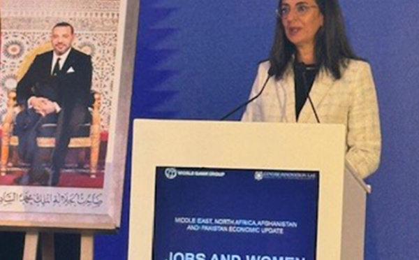 مشاركة السيدة نادية فتاح في إطلاق التقرير الاقتصادي الإقليمي لمنطقة الشرق الأوسط وشمال إفريقيا للبنك الدولي