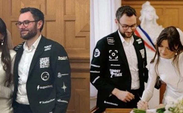 رائد أعمال فرنسي يموّل زفافه عبر بدلة إعلانية… فكرة مبتكرة تثير تفاعلاً واسعاً