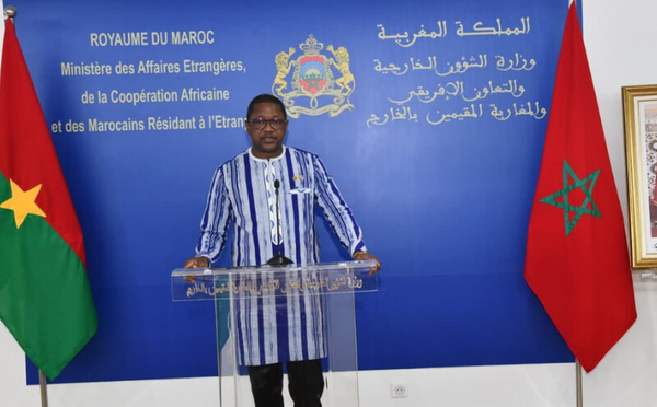 وزير خارجية بوركينافاسو يشيد بالمبادرة الملكية لتمكين دول الساحل من الولوج إلى الأطلسي ويؤكد متانة التعاون مع المغرب