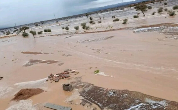 سيول وادي فزو تتسبب في مأساة  بتنغير: وفاة أربعة أشخاص وانقطاع البحث عن الجثث بسبب قوة التيار