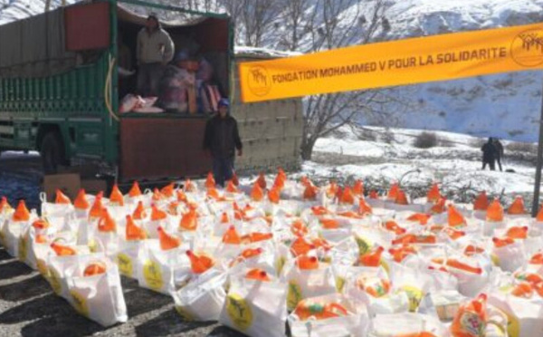 مؤسسة محمد الخامس للتضامن توزع المساعدات على ساكنة الريف المتضررة من البرد القارس