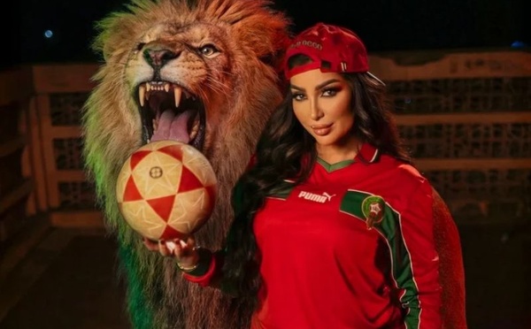 دنيا بطمة تعود للأغنية الوطنية دعماً لـ«أسود الأطلس»