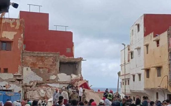 قتيلان وأربعة جرحى في انهيار جزئي لبناية بحي العكاري بالرباط