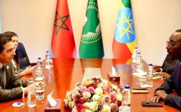 بوريطة يجري مباحثات ثنائية مع عدد من نظرائه الأفارقة على هامش اجتماع المجلس التنفيذي للاتحاد الإفريقي