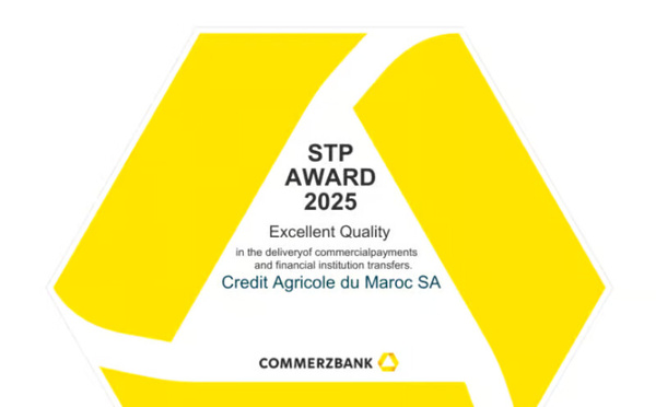 تتويج Crédit Agricole du Maroc بجائزة STP Award 2025: اعتراف دولي بكفاءة العمليات البنكية المغربية