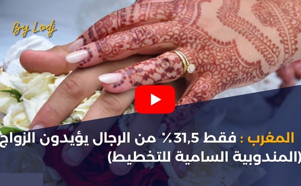المغرب: فقط 31,5٪ من الرجال يؤيدون الزواج (المندوبية السامية للتخطيط)