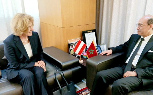 هشام البلاوي يجري مباحثات بالرباط مع الوكيلة العامة لجمهورية النمسا