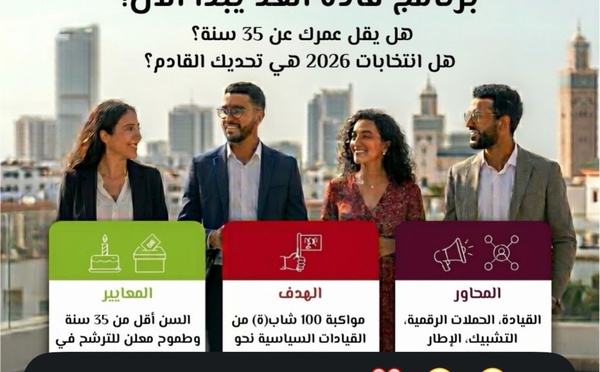 ​مبادرة طارق بن زياد ومعهد القيادة المغربي يطلقان مشروع "أمل 2026" لتكوين 100 شاب وشابة مرشحين مستقلين للانتخابات التشريعية