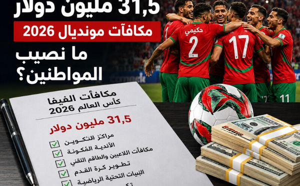 31.5 مليون دولار من مكافآت مونديال 2026.. فما نصيب المغاربة؟
