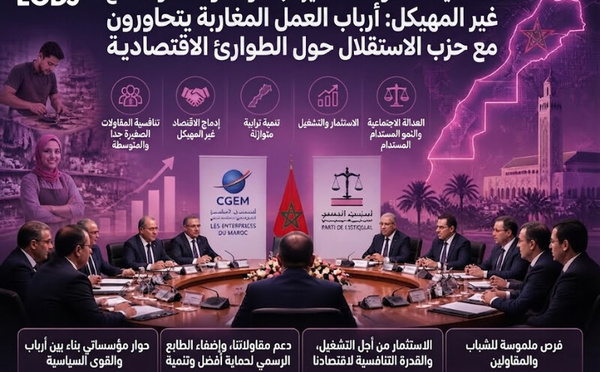 التنافسية والمقاولات الصغيرة والمتوسطة والقطاع غير المهيكل : أرباب العمل بالمغرب يتحاورون مع الاستقلال حول الأولويات الاقتصادية